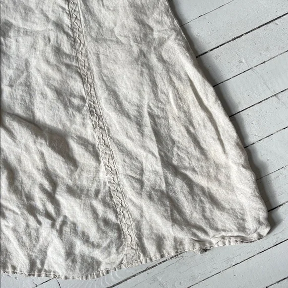 Vintage GAP Cream A-Line Women's Skirt, Linen